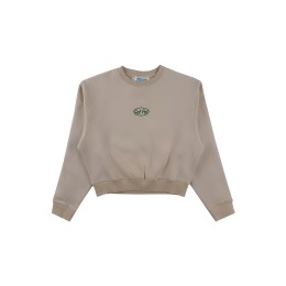 Order women's long-sleeved round neck sweatshirt, khaki fleece sweatshirt, navel-baring short sweatshirt style design Z642 Order women's long-sleeved round neck sweatshirt, khaki fleece sweatshirt, navel-baring short sweatshirt style design Z642